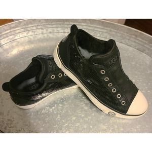 Womens Ugg Slip-on‎ Sherpa Lined Sequin Shoes Size 6